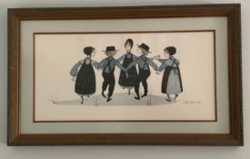 Framed P. Buckley Moss Print 116 of 1000 