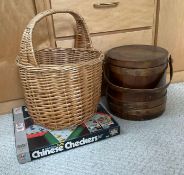 Wooden Bucket with Lid