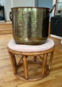 Large Brass Planter 13 inches Tall