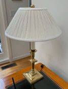 Brass Candle Stick Style Lamp