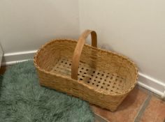 Large Woven Basket with Bathroom Lot