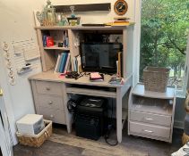 Computer Desk with Side Table