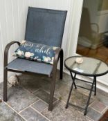Chair with Side Table