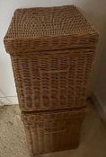 Pair of Stacking Wicker Drawers