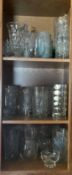 Assorted Clear Glassware