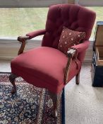 Pair of Upholstered Arm Chairs