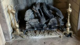 Pair of Brass Andirons