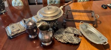 Large Lot of Silver Plated Serving Pieces
