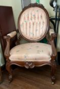 Victorian Balloon Back Chair