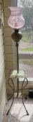 Decorative Glass Floor Lamp with Glass Shade