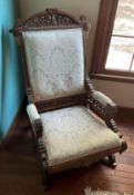 Antique Victorian Platform Rocker