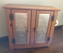 Punched Tin 2 Door Cabinet