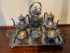 Large Silver Plated Coffee and Tea Service