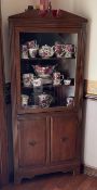 Glass Front Corner Cabinet