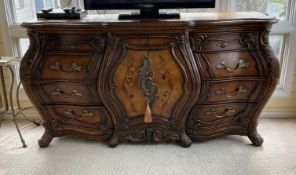 Large Ornate Pulaski Furniture Sideboard