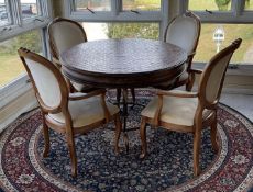 Round Iron Base Dining Table 42 Inch Diameter