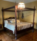 King Sized 4 Poster Canopy Bed Frame
