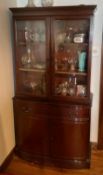 Mahogany Glass Front China Cabinet
