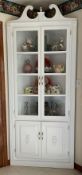 Glass Front Corner Cabinet