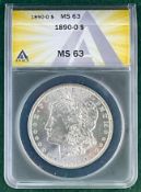1890 O Morgan Dollar MS 63