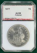 1877 US Trade Dollar AU 58