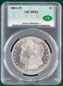 1884 CC Morgan Dollar MS 62
