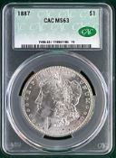 1887 Morgan Dollar MS 63