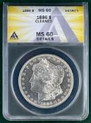 1886 Morgan Dollar MS 60
