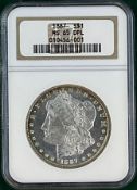 1887 Morgan Dollar MS 65