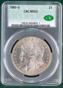1885 O Morgan Dollar MS 62