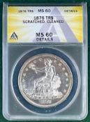 1876 US Trade Dollar MS 60