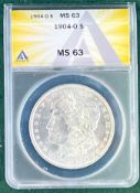 1904 O Morgan Dollar MS 63