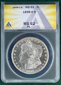 1898 O Morgan Dollar MS 62