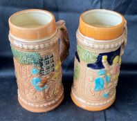 2 Vintage Beer Steins