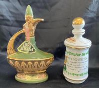 2 Vintage Ceramic Decanters