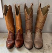 2 Pairs of Women's Cowboy Boots