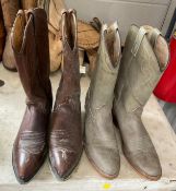 2 Pairs of Men's 10.5 Cowboy Boots