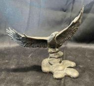 Solid Bronze Eagle Statue