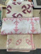 3 Vintage Quilts