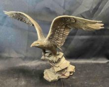 Cast Bronze Eagle Statue