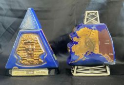 2 Vintage State Jim Beam Decanters