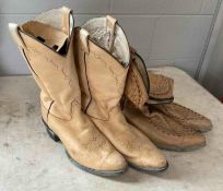 2 Pairs of Men's 10.5 Cowboy Boots