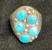 Vintage Navajo Turquoise Ring