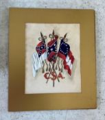 Painting of Confederate Flags