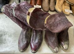 2 Pairs of Men's 10.5 Cowboy Boots