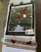 Eagle Wall Tapestry with Hanging Supplies