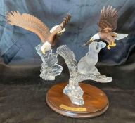 3 Eagle Statues