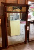 Vintage Framed Mirror with Inlay