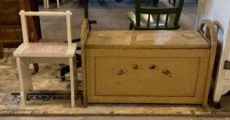 Vintage Toy Chest and Stool