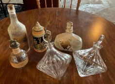 Glass Decanters and Bottles